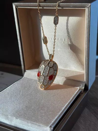 Кулон Bvlgari голова змеи